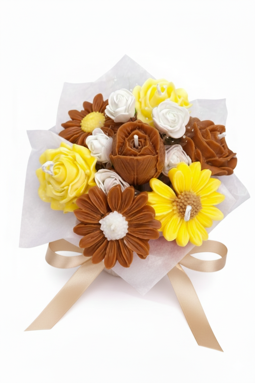 Bouquet margaritas y rosa personalizable